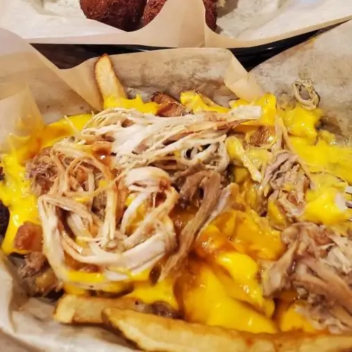 Hook'd on Smoke BBQ catering spread