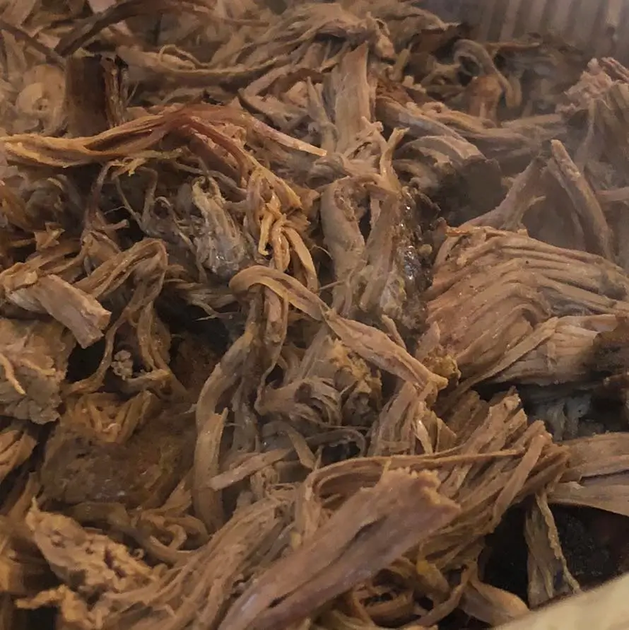 Hand-pulled slow-smoked Carolina BBQ pork